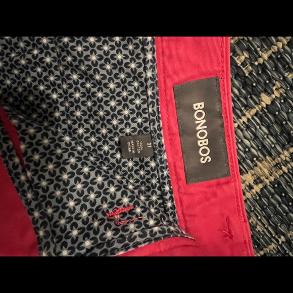 Bonobos shorts, 31 waist pink / nantucket red - Picture 5 of 5